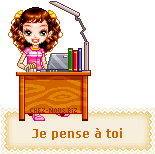 Gif animé je pense à toi fille